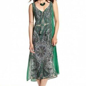 Calypso St Barth EUC Green Silk Tank Dress